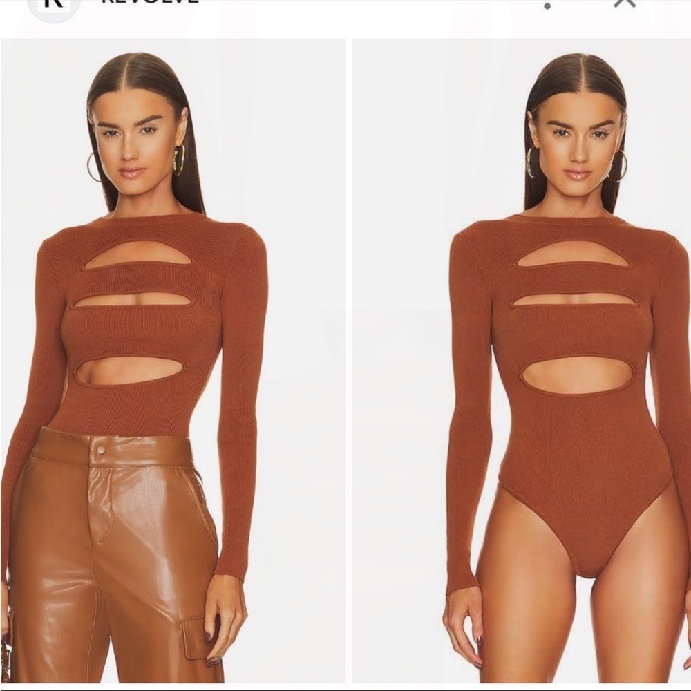 Revolve X Michael Costello Alexa knit cutout bodysuit